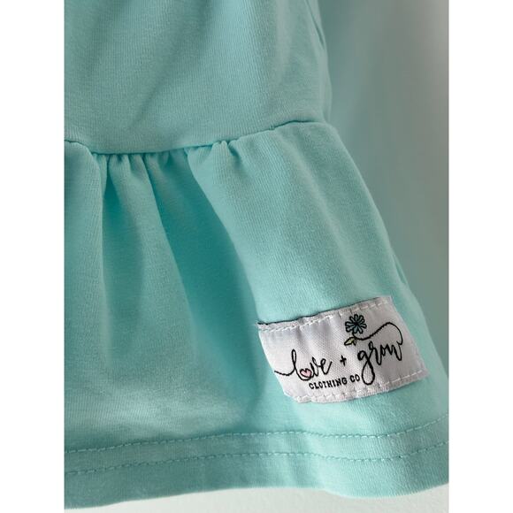 Love + Grow Mint Basics Dress EUC Size 6 months - Picture 4 of 4